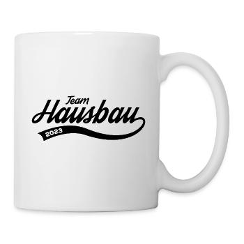 Team Hausbau 2023 Eigenheim Baustelle Bauherrin - Tasse - Weiß - Rechts