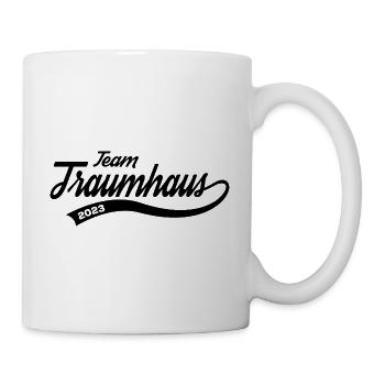 Team Traumhaus 2023 Bauherrin Hausbau Häuslebauer - Tasse - Weiß - Rechts