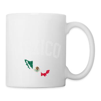 carte du drapeau du Mexique - Mug blanc - blanc - Droite
