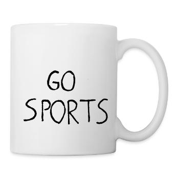 Go sports! Do you want some broccoli? - Mug - white - Right