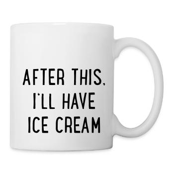 Eis - Tasse - Weiß - Rechts