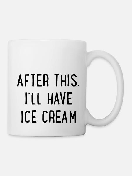 Eis - Tasse - Weiß