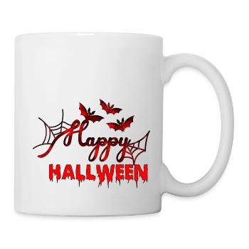 Halloween scary witch horror ghost monster - Mug - white - Right