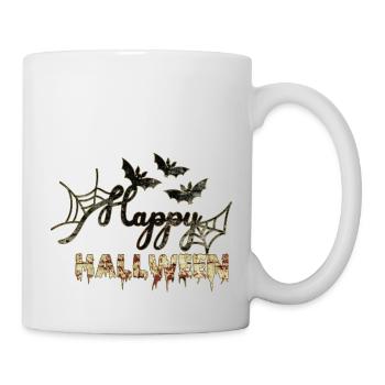 Halloween scary witch horror ghost monster - Mug - white - Right