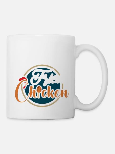 Poulet frit Poulet gras frit - Mug blanc - blanc