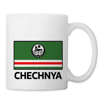 Chechnya Chechen Tschetschenien Tschetschene Flag - Mug - white - Right