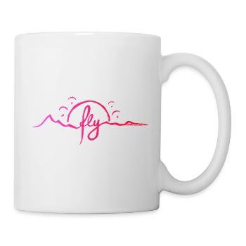 fly Alps Gleitschirm rot - Tasse - Weiß - Rechts