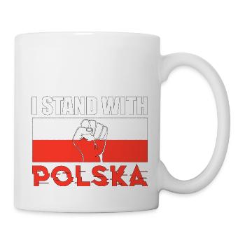 La Pologne dit le cadeau de la fierté de Polska - Mug blanc - blanc - Droite