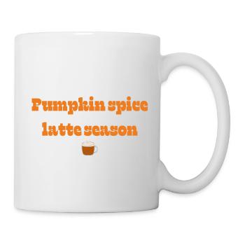 Design automnal | Pumpkin spice latte - Mug blanc - blanc - Droite