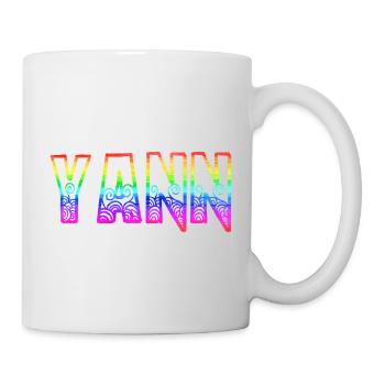 yann rs arc-en-ciel - Mug blanc - blanc - Droite