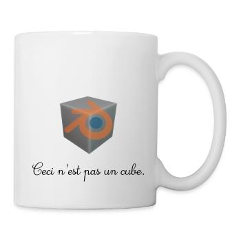 This is not a cube - Mug - white - Right
