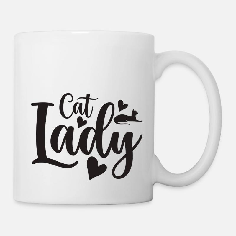Dame de chat - Mug blanc - blanc