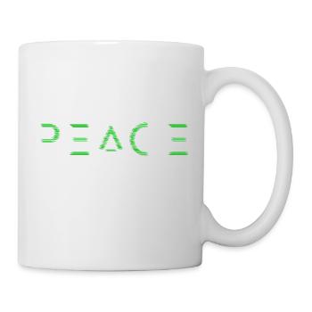 Peace und Frieden für jeden - Tasse - Weiß - Rechts