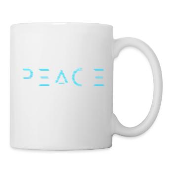 Peace für alle - babyblue - Tasse - Weiß - Rechts