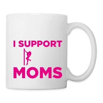 I Support Single Moms Gift - Mug - white - Right