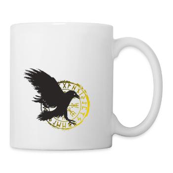 Corbeau - Mug blanc - blanc - Droite