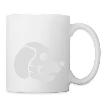Skull Dog Halloween Squelette - Mug blanc - blanc - Droite