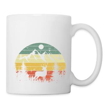 CHASSEUR DE CERF - Mug - white - Right