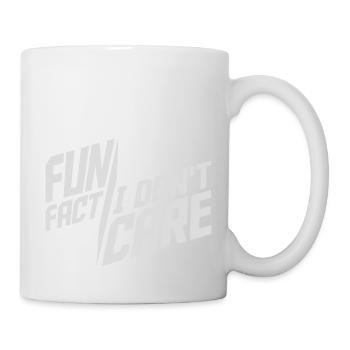 Je me fiche des faits - Mug blanc - blanc - Droite