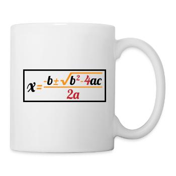 Formule quadratique pour la classe de mathématiques 8 - Mug blanc - blanc - Droite