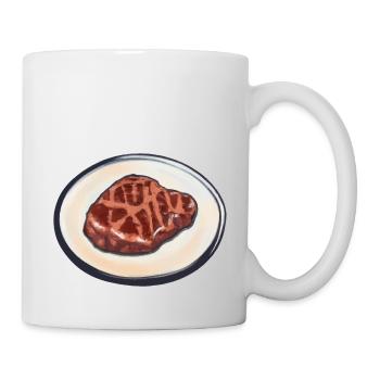Steak Meat Beef Food and Grilling T-Bone - Mug - white - Right