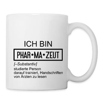 pharmazeut definition - Tasse - Weiß - Rechts
