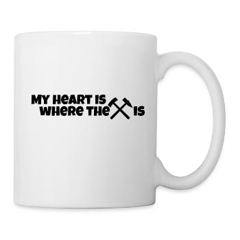 Erzgebirge heimatliebe Herz - Tasse - Weiß - Rechts
