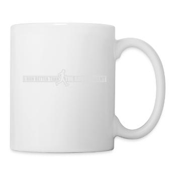 mieux fonctionner que le gouvernement - Mug blanc - blanc - Droite