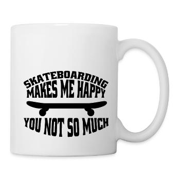 Skateboard Sakten Skateboarding Longboard Skater - Mug blanc - blanc - Droite
