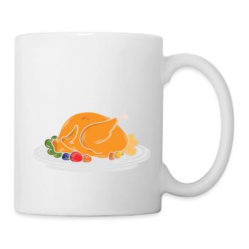 spread my legs and stuff me - Funny Turkey - Mug blanc - blanc - Droite