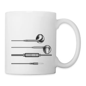 La musique, c’est la vie - Mug blanc - blanc - Droite
