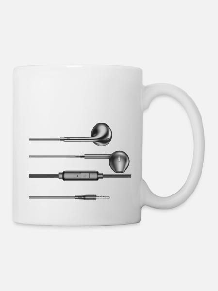 Music is life - Mug - white