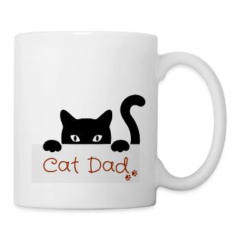 Katzenvater Liebhaber - Tasse - Weiß - Rechts