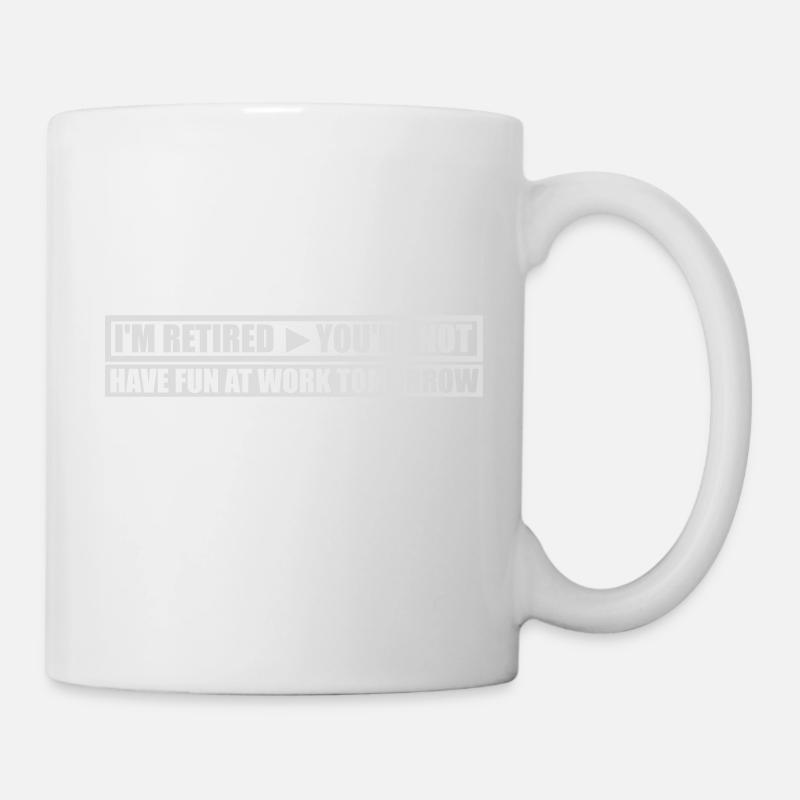 Amusez-vous au travail - Mug blanc - blanc