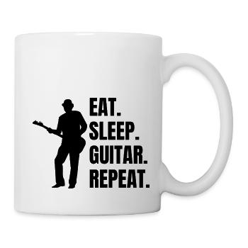 Guitarist Musician Guitarist Music Band Guitar - Mug - white - Right