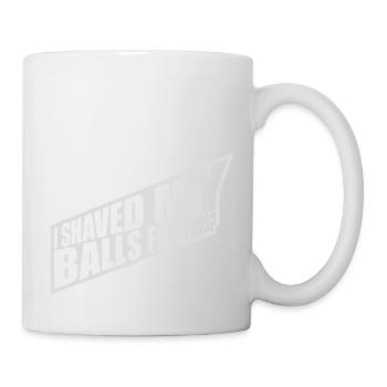 Je me suis rasé les couilles - Mug blanc - blanc - Droite