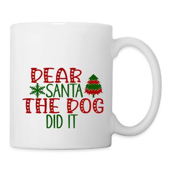 Dear Santa The Dog Did It - Mug - white - Right