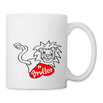 Brülllöwe - Tasse - Weiß - Rechts