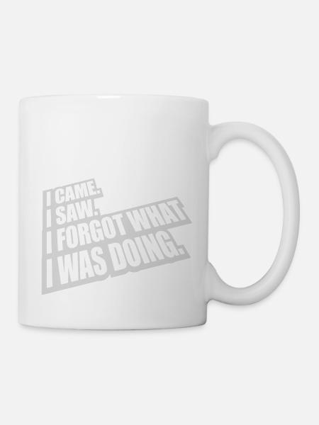 I came saw forget - Tasse - Weiß