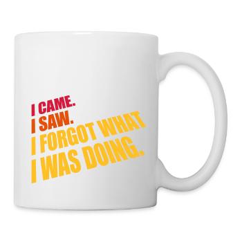 Je suis venu voir oublier - Mug blanc - blanc - Droite