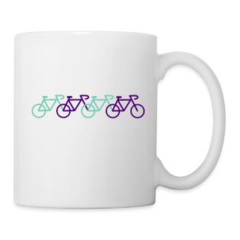 Logo du vélo - Mug blanc - blanc - Droite
