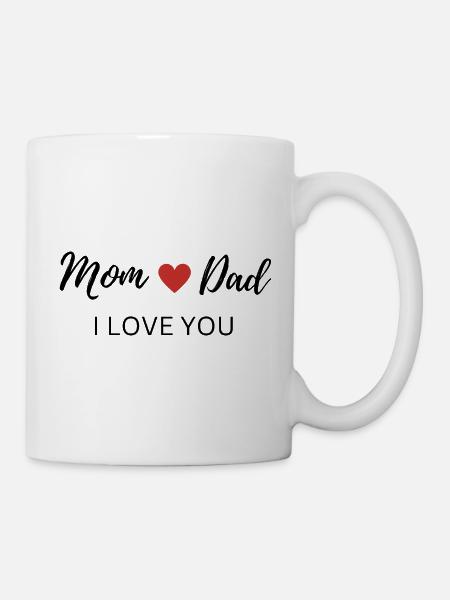 J’aime maman et papa - Mug blanc - blanc