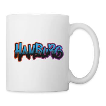 Stadt Hamburg Graffiti - Tasse - Weiß - Rechts