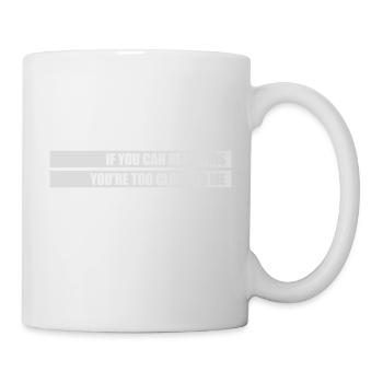 trop près de moi - Mug blanc - blanc - Droite