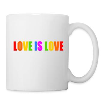 Love is love - Tasse - Weiß - Rechts