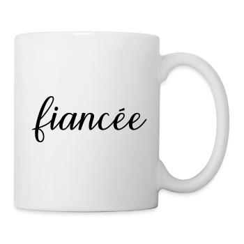 Fiancée Matching Engagement Wedding Honeymoon - Mug - white - Right