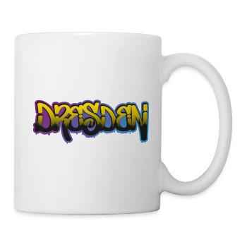 Stadt Dresden Graffiti - Tasse - Weiß - Rechts