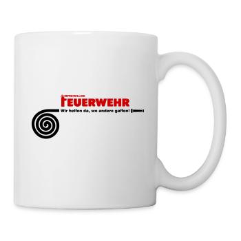Wir helfen da wo andere gaffen - Tasse - Weiß - Rechts