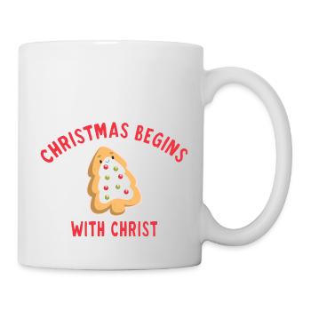 Christmas Begins With Christ - Mug blanc - blanc - Droite