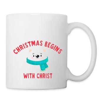 Christmas Begins With Christ - Mug blanc - blanc - Droite